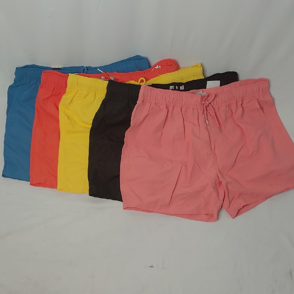 Unisex Casual Drawstring Shorts - Pink, Black, Yellow, Coral, Blue